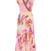 CAMILLA Silk Ruffle Wrap Dress