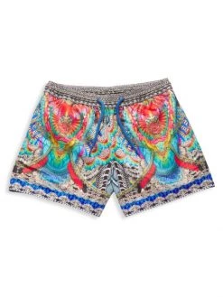 CAMILLA Little Boy's & Boy's Digital-Print Board Shorts For Kids