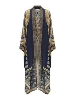 CAMILLA Printed Silk Robe