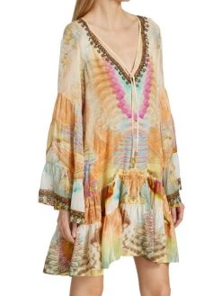 CAMILLA A-Line Gathered Panel Minidress -CAMILLA outlet shop unnamed file 713