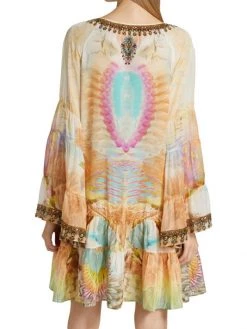 CAMILLA A-Line Gathered Panel Minidress -CAMILLA outlet shop unnamed file 714