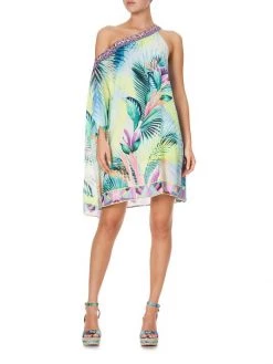 CAMILLA Silk One-Shoulder Short Caftan -CAMILLA outlet shop unnamed file 743
