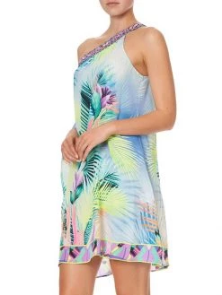 CAMILLA Silk One-Shoulder Short Caftan -CAMILLA outlet shop unnamed file 745