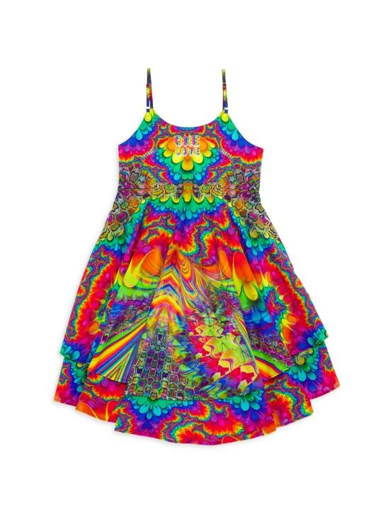 CAMILLA Little Girl's & Girl's Party Like Layered Dress For Kids 4 CAMILLA Little Girl's & Girl's Party Like Layered Dress For Kids - Image 2