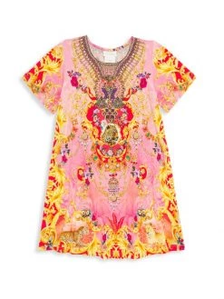 CAMILLA Little Girl's & Girl's Flare Hem T-Shirt Dress For Kids