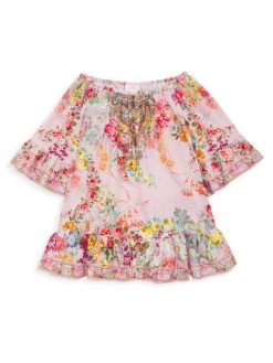 CAMILLA Little Girl's & Girl's Floral A-Line Ruffle Dress For Kids