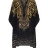 CAMILLA Silk Lace-Up Caftan