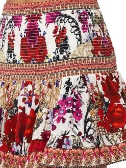 CAMILLA Smocked Beaded & Floral Miniskirt -CAMILLA outlet shop unnamed file 82
