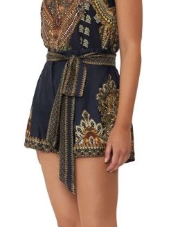 CAMILLA It's All Over Torero Belted Tuck-Front Shorts 11 CAMILLA It's All Over Torero Belted Tuck-Front Shorts -CAMILLA outlet shop unnamed file 824