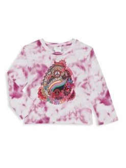 CAMILLA Little Girl's & Girl's Runaway Royal Long-Sleeve Top For Kids