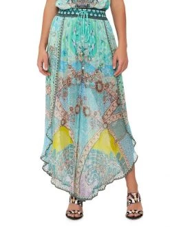 CAMILLA Printed Silk Curved-Hem Pants -CAMILLA outlet shop unnamed file 85
