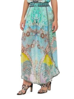 CAMILLA Printed Silk Curved-Hem Pants -CAMILLA outlet shop unnamed file 86